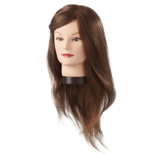 MANNEQUIN HEAD JENNY NATURAL HAIR 45-50 CM.