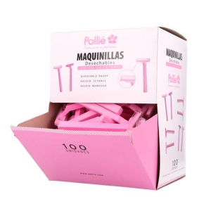 BOX 100 DISPOSABLE POLLIE SHAVING RASOR