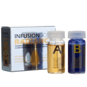 Tahe Infusion Gold-Radiance.  Blond Haarbehandlung mit Dochten 2x10ml