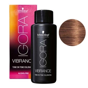 Schwarzkopf Demi-Permanent Dye Igora Vibrance 7-57 blonde goldene Hälfte Kupfer 60ml