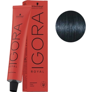 Tint Schwarzkopf Igora Royal 1-1 Schwarz Blau + Oxigenada Kosswell