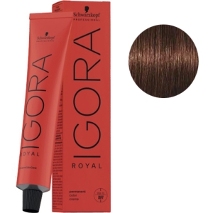 Tint Schwarzkopf Igora Royal 4-6 Braun Mittelbraun + Oxigenada Kosswell