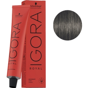 Schwarzkopf Tinte Igora Royal 6-23 Rubio Oscuro Humo Mate 60g + Oxigenada en promoción