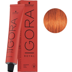 Tint Schwarzkopf Igora Royal 7-77 Mittelblond cobrizo Intensive + Oxigenada Kosswell