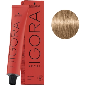 Tint Schwarzkopf Igora Royal 8-4 hellblonde Beige + Oxigenada Kosswell