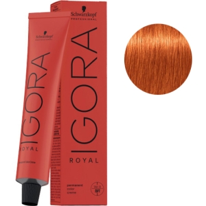 Tint Schwarzkopf Igora Royal 8-77 hellblonde Intensive + Peroxide cobrizo Kosswell