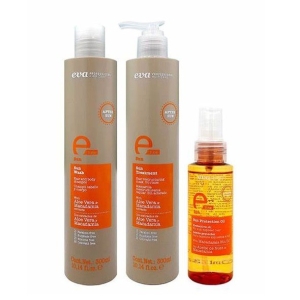 Eva Professional Pack E-Line Sun(Champú 300ml + Mascarilla 300ml + Aceite 100ml)