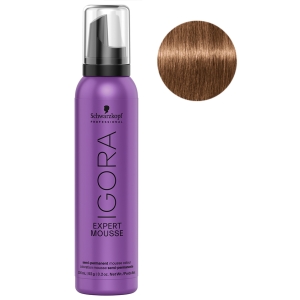 Schwarz Igora Expert Mousse Schokolade Blond Mittel Dorado 7-65 100ml.